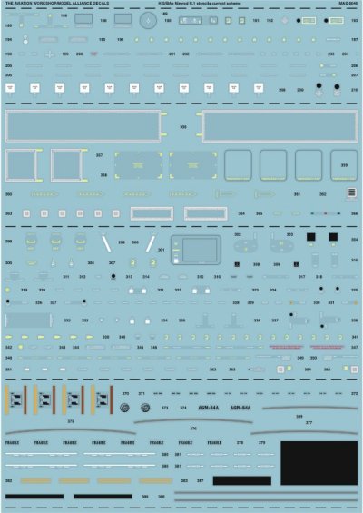 Model Alliance ML729046 1:72 BAe Nimrod MR.1 Stencil Data