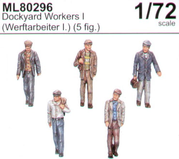 CMK Maritime Line ML80296 1:72 Dockyard/civilian workers set I x 5 figures