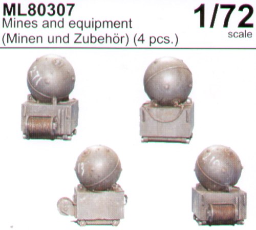 CMK Maritime Line ML80307 1:72 Mines and equipment