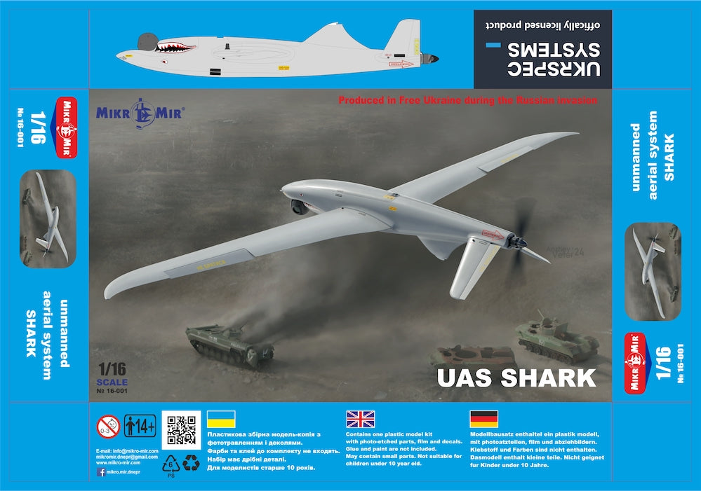 Mikro-Mir MM16-001 1:16 Unmanned Aerial System Shark TEMPORARILY SAVE 1/3RD!