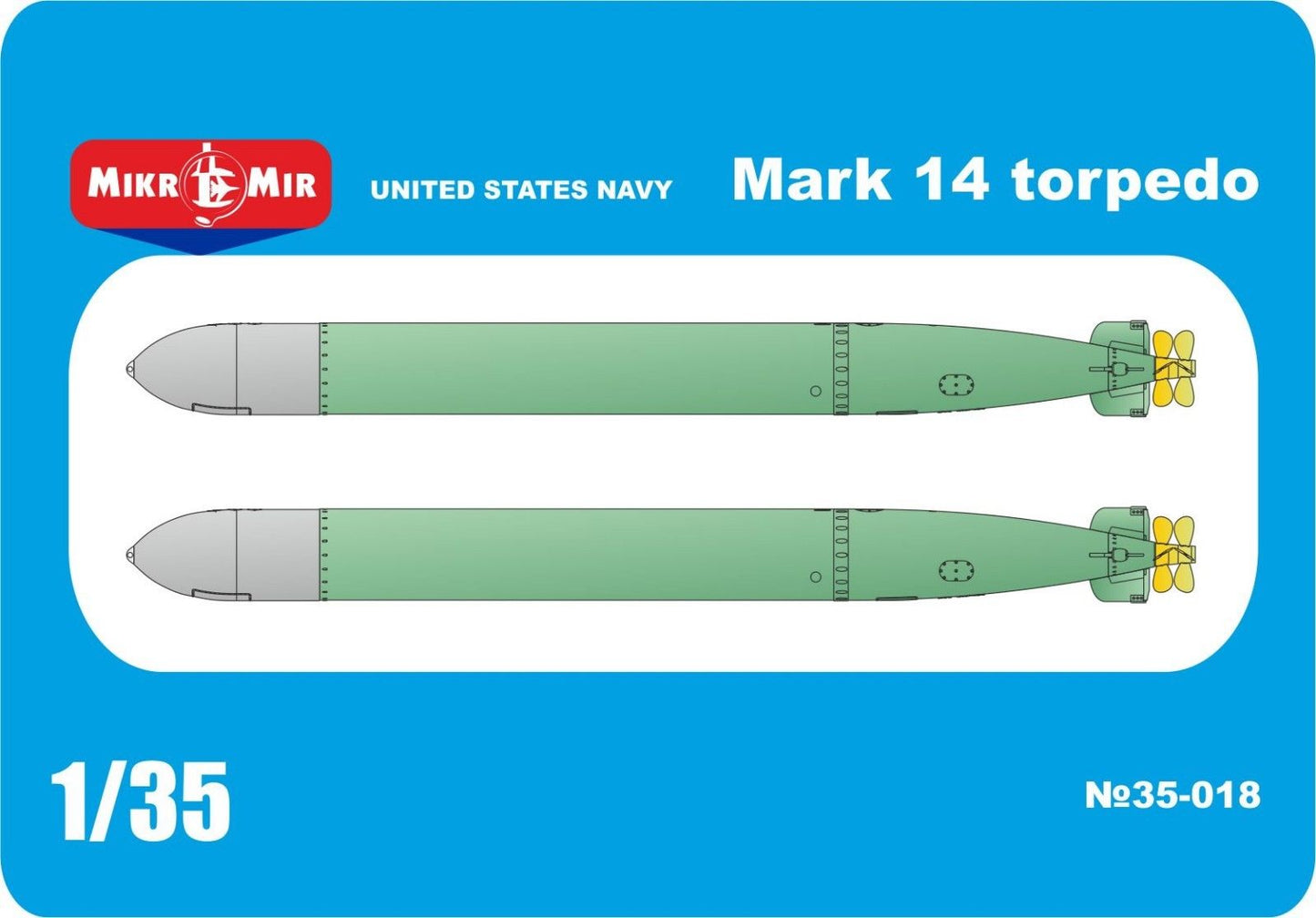 Mikro-Mir MM35-018 1:35 United States Navy Mark 14 Torpedo