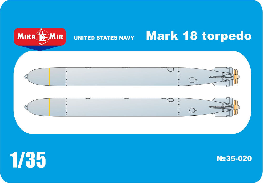Mikro-Mir MM35-020 1:35 United States Navy Mk.18 Torpedo x 2