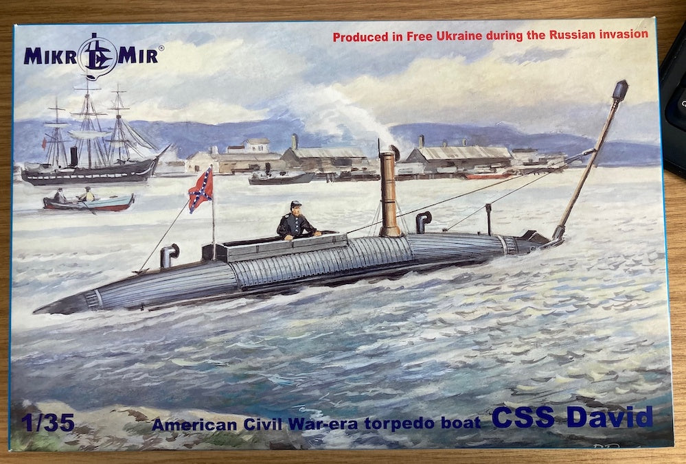 Mikro-Mir MM35-026 1:35 CSS David American Civil War-era torpedo boat.