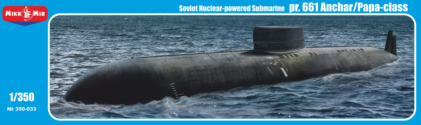 Mikro-Mir MM350-33 1:35 Soviet Nuclear-Powered Submarine pr.661 Anchor/Papa