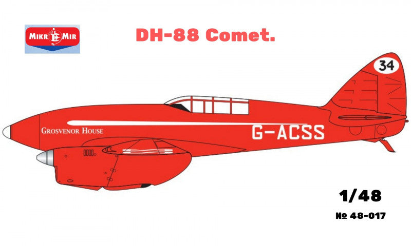 Mikro-Mir MM48-017 1:48 de Havilland DH.88 Comet