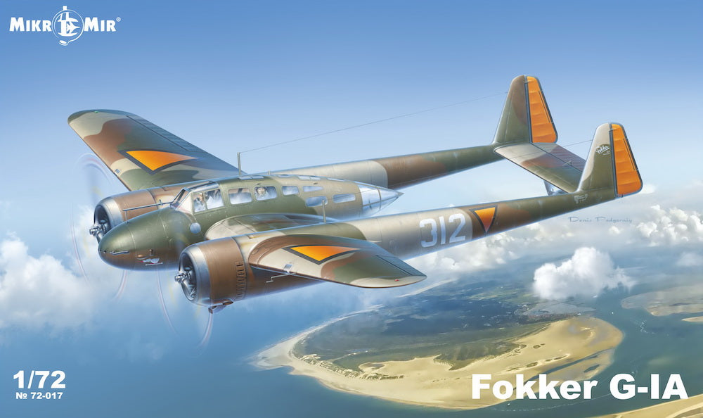 Mikro-Mir MM72-017 1:72 Fokker G-1a with etched parts and 3D instruments!