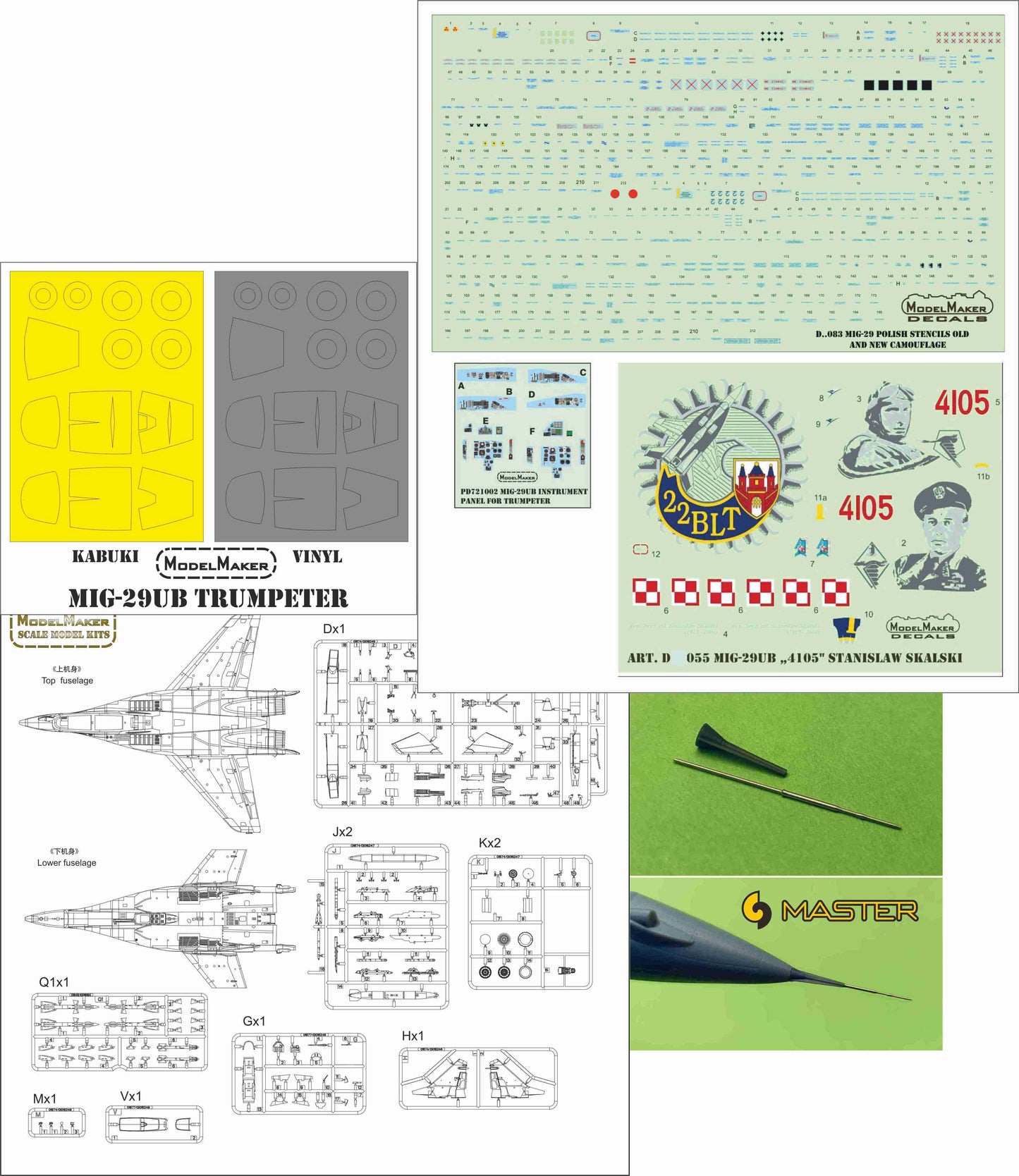 Model Maker MM73004 MiG-29UB 4105 Stanislaw Skalski 1:72