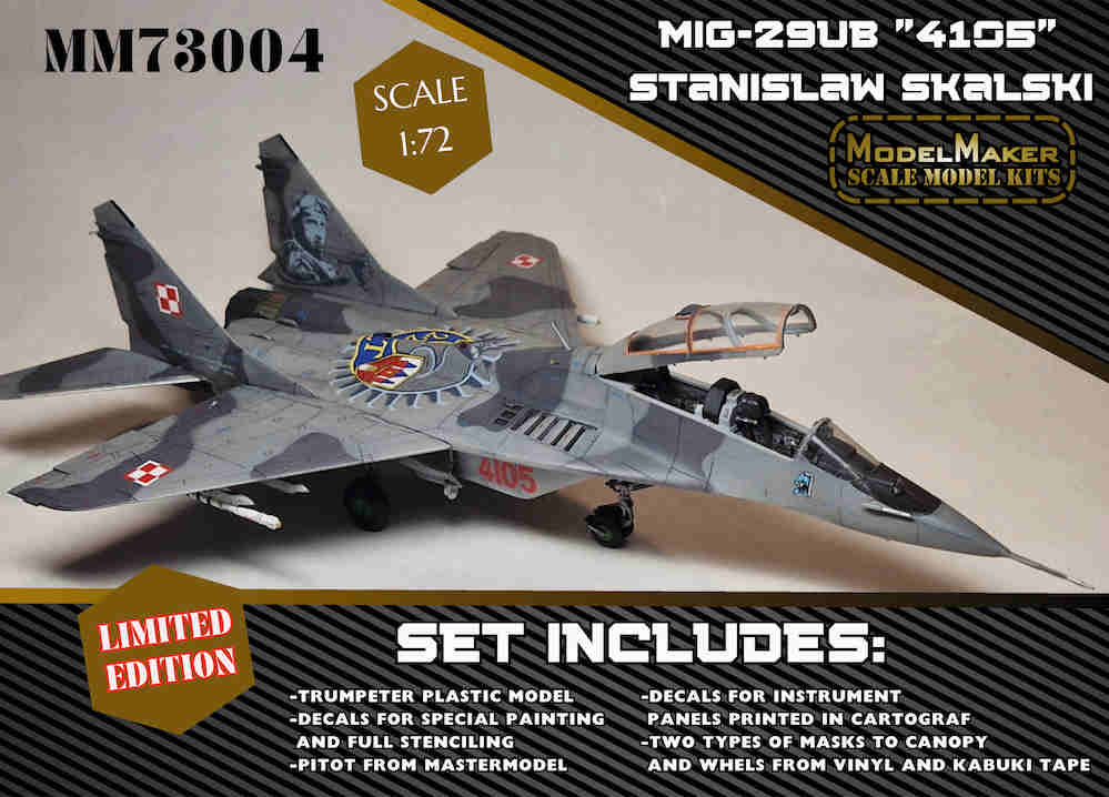 Model Maker MM73004 MiG-29UB 4105 Stanislaw Skalski 1:72