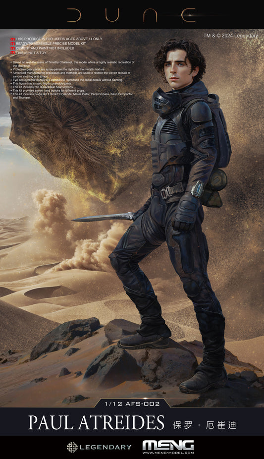 Meng Model MMAFS-002 Dune Paul Atreides 1:12 Model Kit