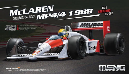 Meng Model MMCS-007 Mclaren MP4/4 1988 1:24 Model Kit