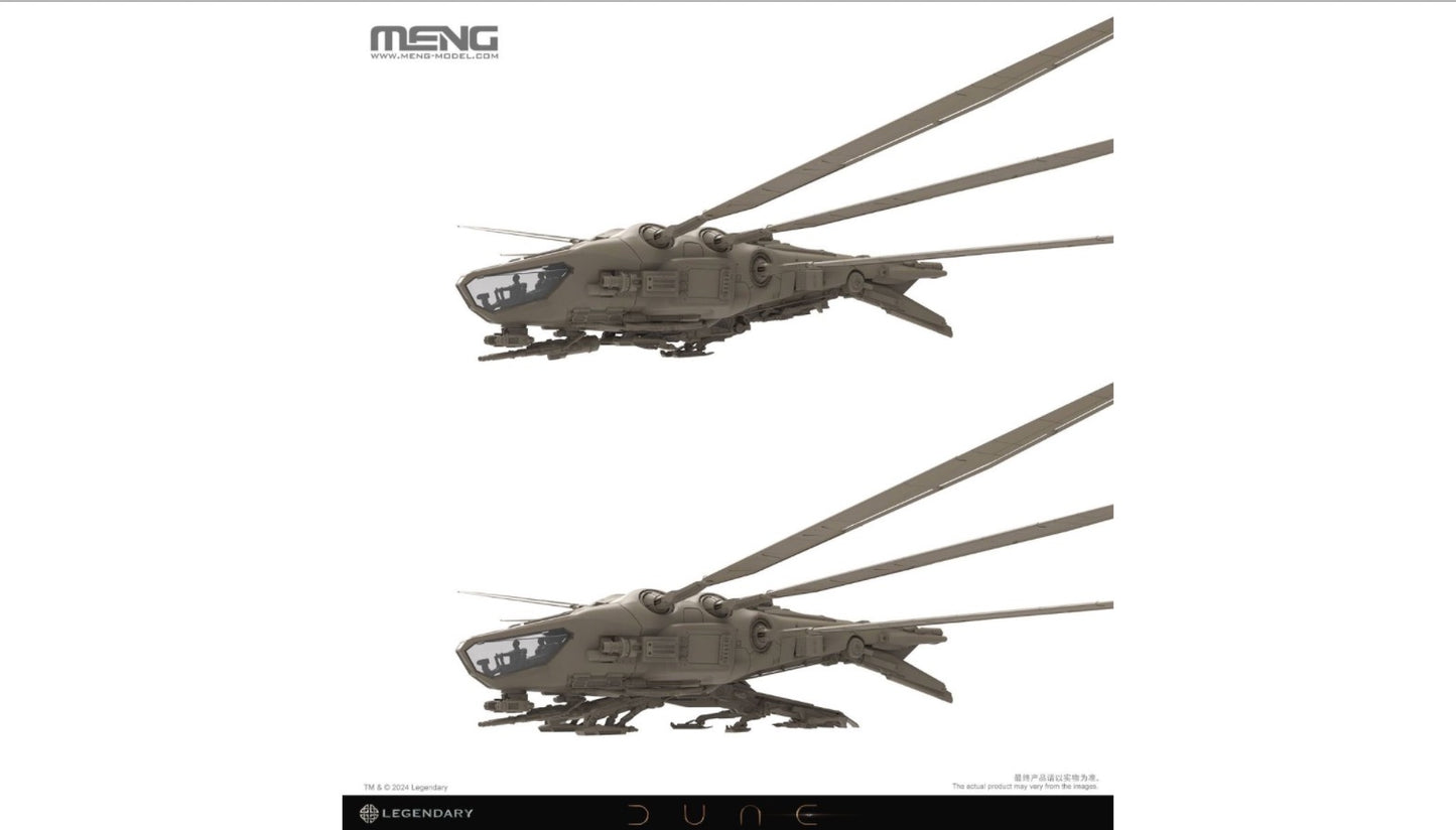 Meng Model MMDS-009 Harkonnen Ornithopter from Dune 1:72 Model Kit