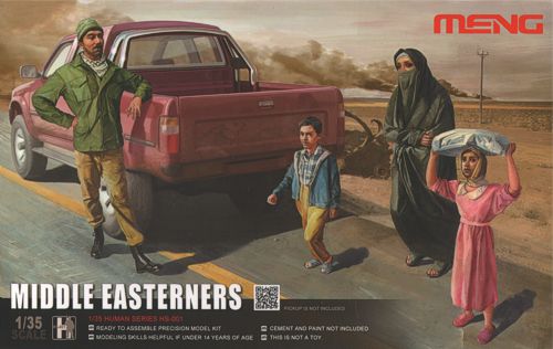 Meng Model MMHS-001 Middle Easterners in the Street 4 Civilian figures 1:35 Model Kit
