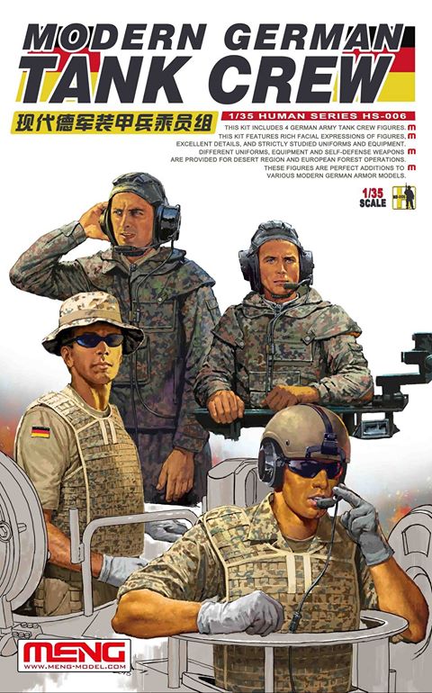 Meng Model MMHS-006 Modern German Tank Crew 1:35 Model Kit