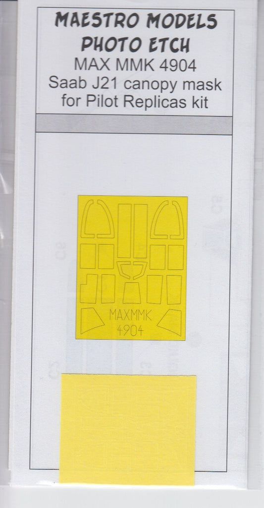 Maestro Models MMMK4904 1:48 Saab J-21A3 canopy frame paint mask