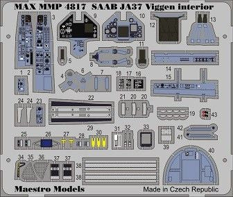 Maestro Models MMMP4817 1:48 Saab JA-37 'Viggen' cockpit detail set