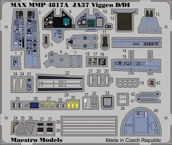 Maestro Models MMMP4817A Saab JA-37 Viggen Cockpit Set 1:48
