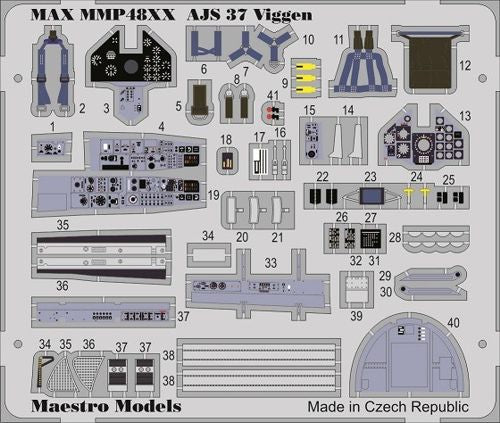 Maestro Models MMMP4823 1:48 Saab AJ-37/AJS-37 'Viggen' interior
