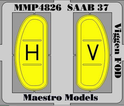 Maestro Models MMMP4826 1:48 Saab JA-37 'Viggen' air intake FODs