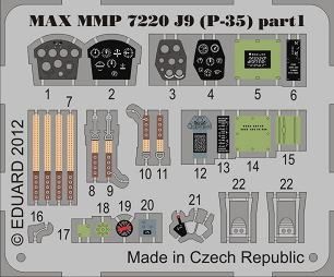 Maestro Models MMMP7220 1:72 Seversky P-35 SwAF J9 detail set