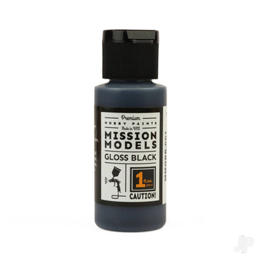 Mission Models Gloss Black Base for Chrome, 1oz PGBB001
