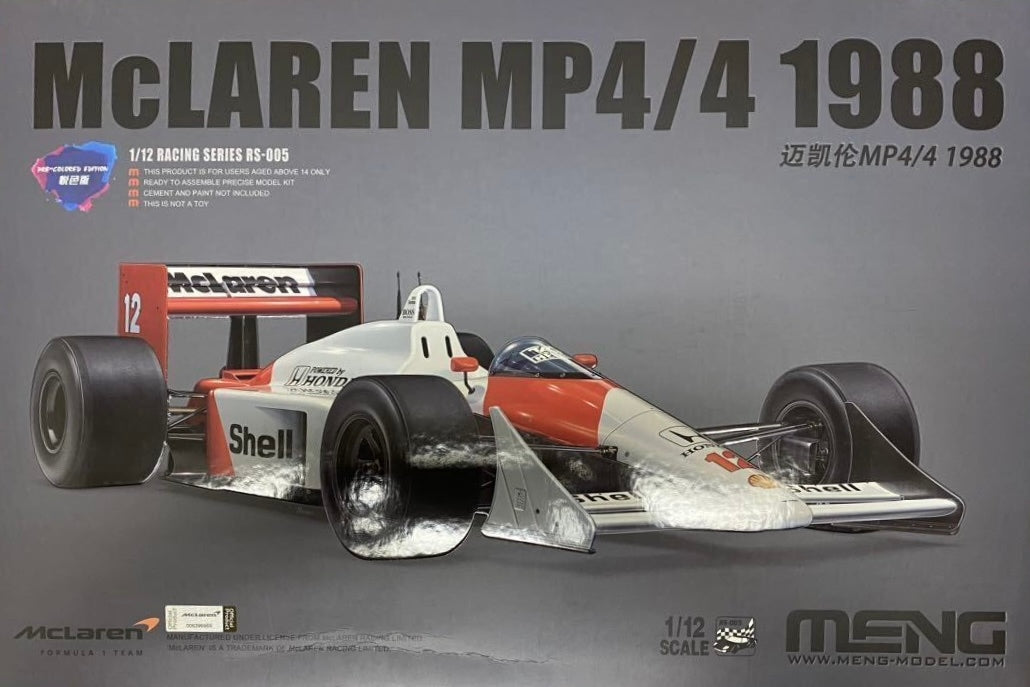 Meng Model MMRS-005 McLaren MP4/4 1988 1:12 Model Kit