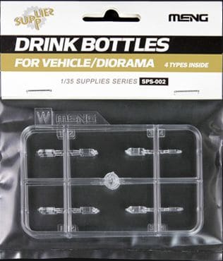 Meng Model MMSPS-002 Drink Bottles for Vehicle/Diorama 1:35 Model Kit