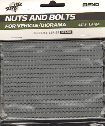 Meng Model MMSPS-006 Military vehicle Nuts and Bolts SET B large 1:35 Model Kit
