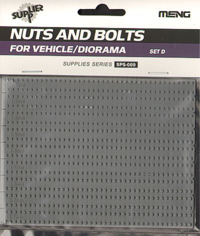 Meng Model MMSPS-009 Nuts and Bolts SET D 1:35 Model Kit