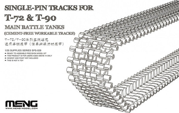 Meng Model MMSPS-029 Single Pin Tracks 1:35 Model Kit