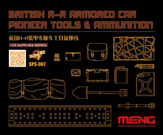 Meng Model MMSPS-067 British R-R Armored Car Pioneer Tool Resin 1:35 Model Kit