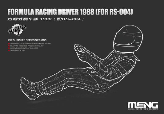 Meng Model MMSPS-090 Formula Racing Driver 1988 1:12 Model Kit