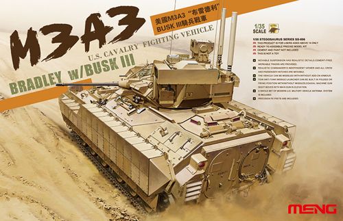 Meng Model MMSS-006 M3A3 Bradley with BUSK III 1:35 Model Kit