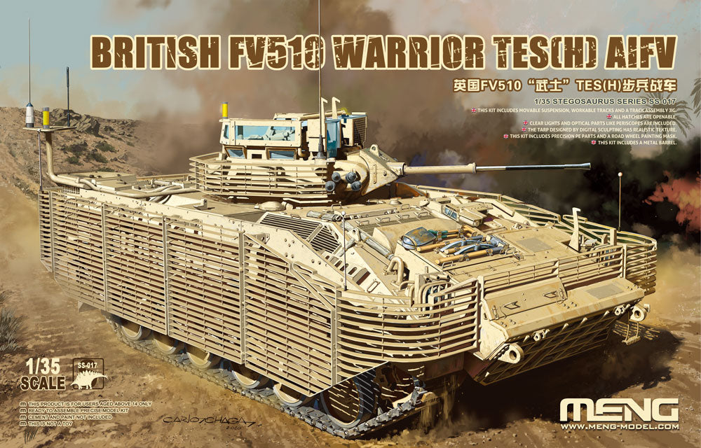 Meng Model MMSS-017 British FV510 Warrior TES 1:35 Model Kit