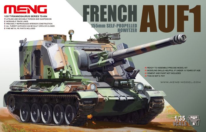 Meng Model MMTS-004 French AUF1 155mm Self-propelled Howitzer 1:35 Model Kit