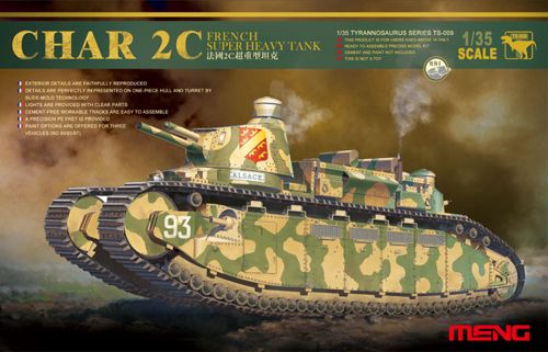 Meng Model MMTS-009 French Char 2C French Super Heavy Tank 1:35 Model Kit