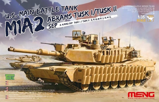 Meng Model MMTS-026 M1A2 Abrams SEP Abrams TUSK I/TUSK II 1:35 Model Kit