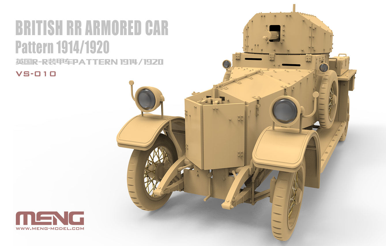 Meng Model MMVS-010 British Rolls-Royce Armoured Car Pattern 1914/1920 1:35 Model Kit