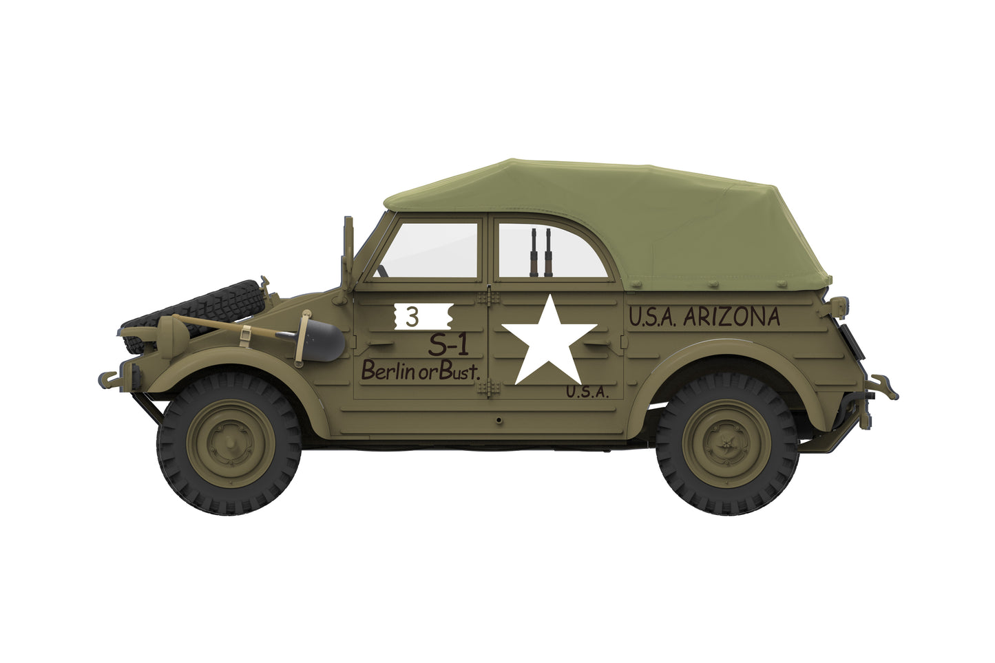 Meng Model MMVS-016 German Kubelwagen Pkw.K1 Type 82, Eastern Front 1:35 Model Kit
