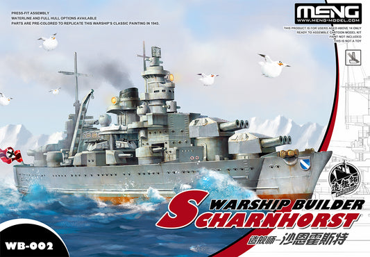 Meng Model MMWB-002 Scharnhorst Warship Builder Toon Model Kit