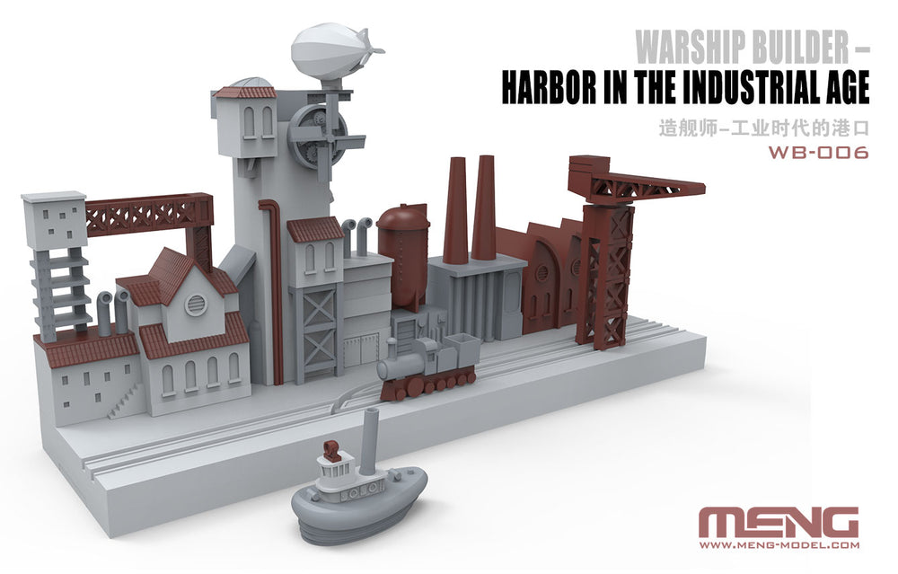 Meng Model MMWB-006 Warship Builder Harbour Toon Model Kit