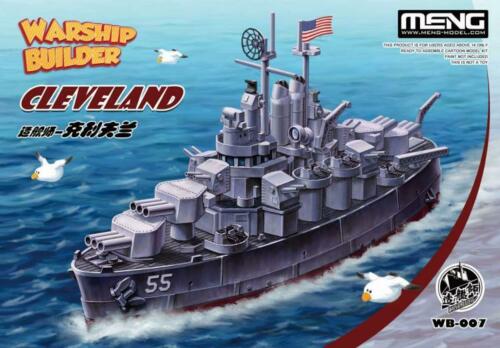 Meng Model MMWB-007 USS Cleveland Warship Builder Toon Model Kit