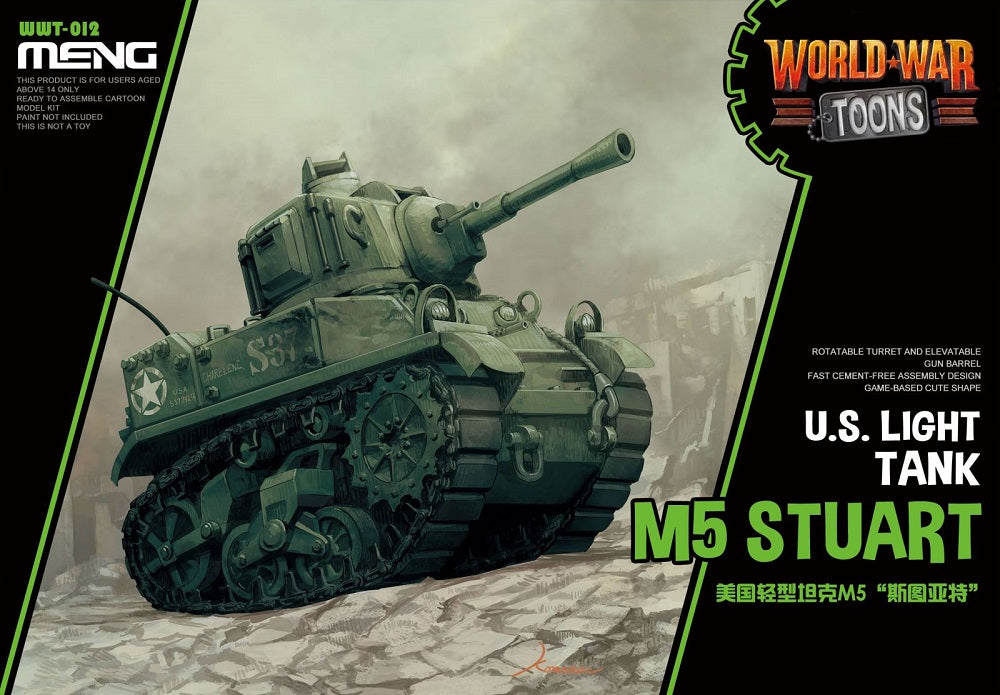 Meng Model MMWWT-012 M5 Stuart US Light Toon Model Kit