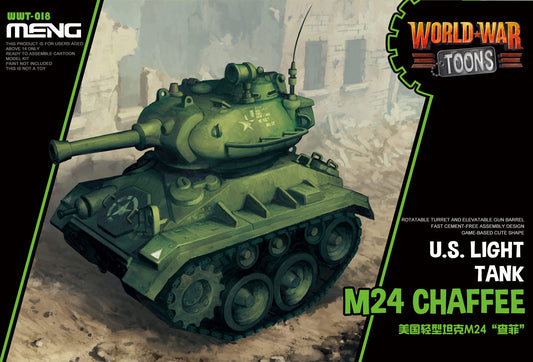 Meng Model MMWWT-018 M24 Chaffee US Light Tank Toon Model Kit