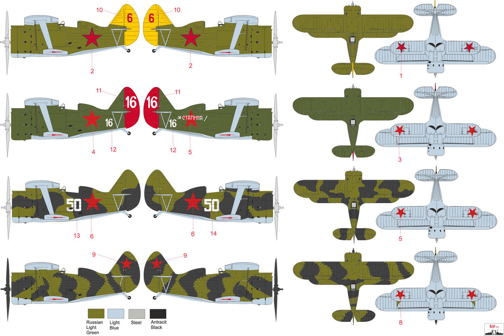 ROP o.s. MNFDL72017 1:72 Polikarpov I-153
