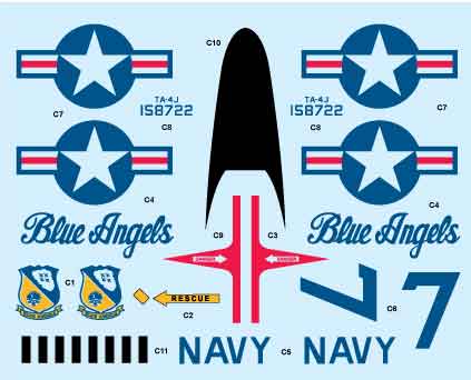 Milspec MPEC32001 TA-4J Skyhawk Casper Blue Angels 1:32