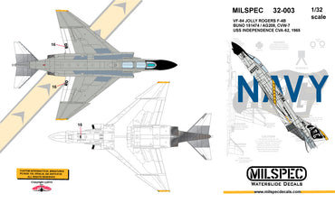 Milspec MPEC32003 F-4B Phantom VF-84 Jolly Rogers 1:32