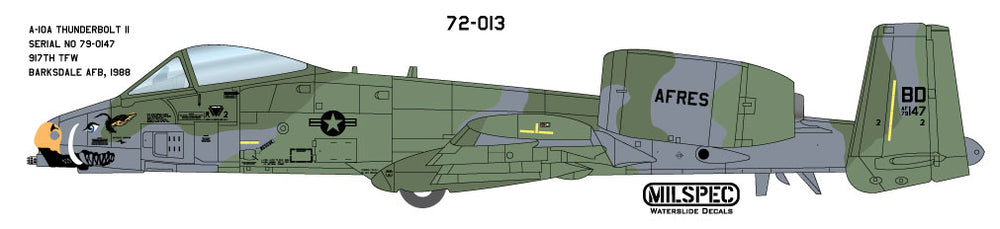 Milspec MPEC32013 1:32 Fairchild A-10A Thunderbolt II 917th TFW