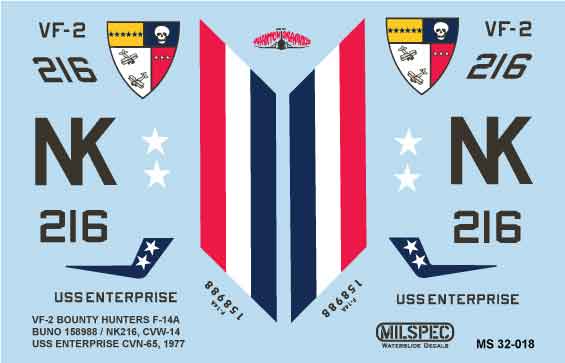 Milspec MPEC32018 F-14 Tomcat VF-2 Bounty Hunters 1:32