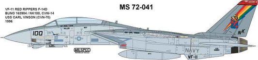 Milspec MPEC32041 1:32 Grumman F-14D Tomcat VF-11 RED RIPPERS