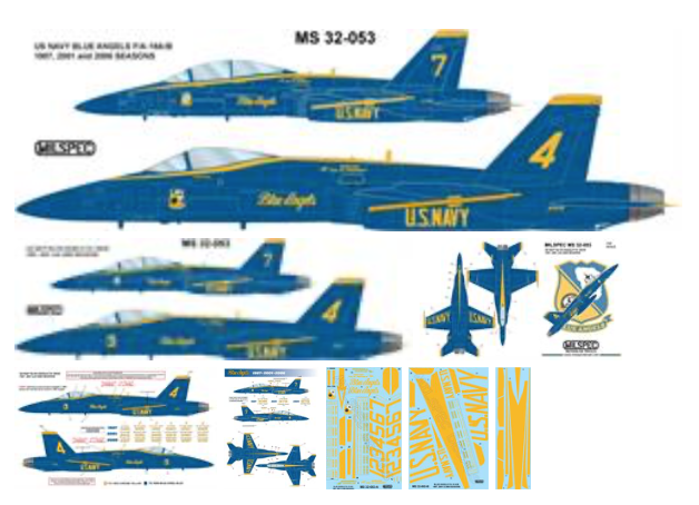 Milspec MPEC32053 F/A-18A-D Blue Angels 1987-2006 1:32